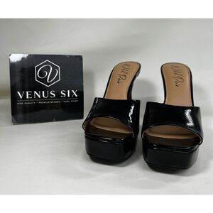 Wild Pair Women's Rajaah Platform Slide Sandals - Black 9M